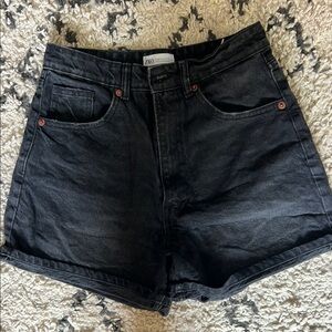 Zara Women's Dark Gray Jean Shorts